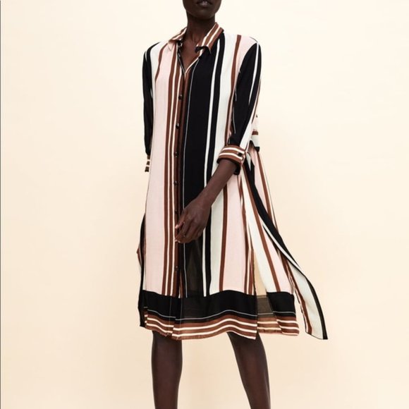 ZARA || RETRO STYLE SHIFT DRESS - Picture 4 of 10